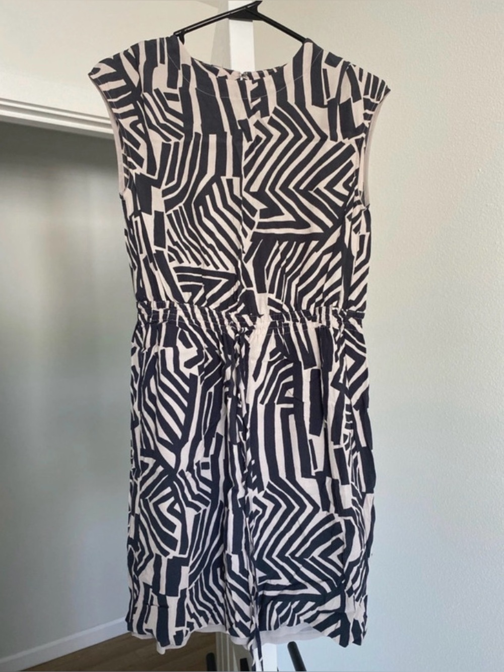 LOFT Geometric Print Knee Length Dress XS